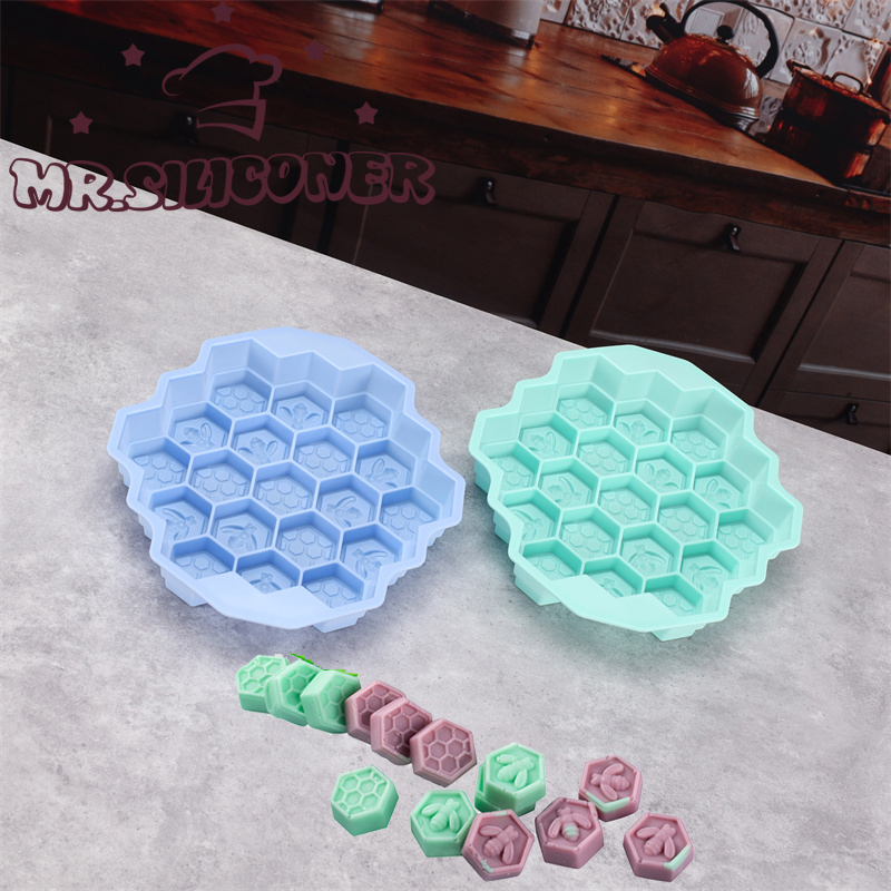 Beeswax Wrap Reusable - Siliconen 19 Mobiele Bee Honingraat Cake