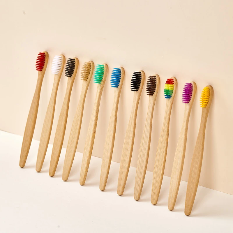 Bamboo Toothbrush Set - 5/10/20/30 Stuks Kleurrijke Bamboe Tandenborstels Zachte