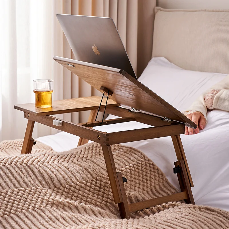 Bamboo Cutlery Travel - Bamboe opklaptafel, bay window tafel, kort