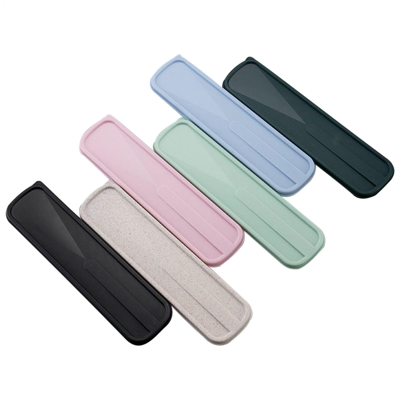 Bamboo Cutlery Travel - Serviesdoos Milieuvriendelijke bestekdoos Draagbaar FlipCover-type Bestekkoffer