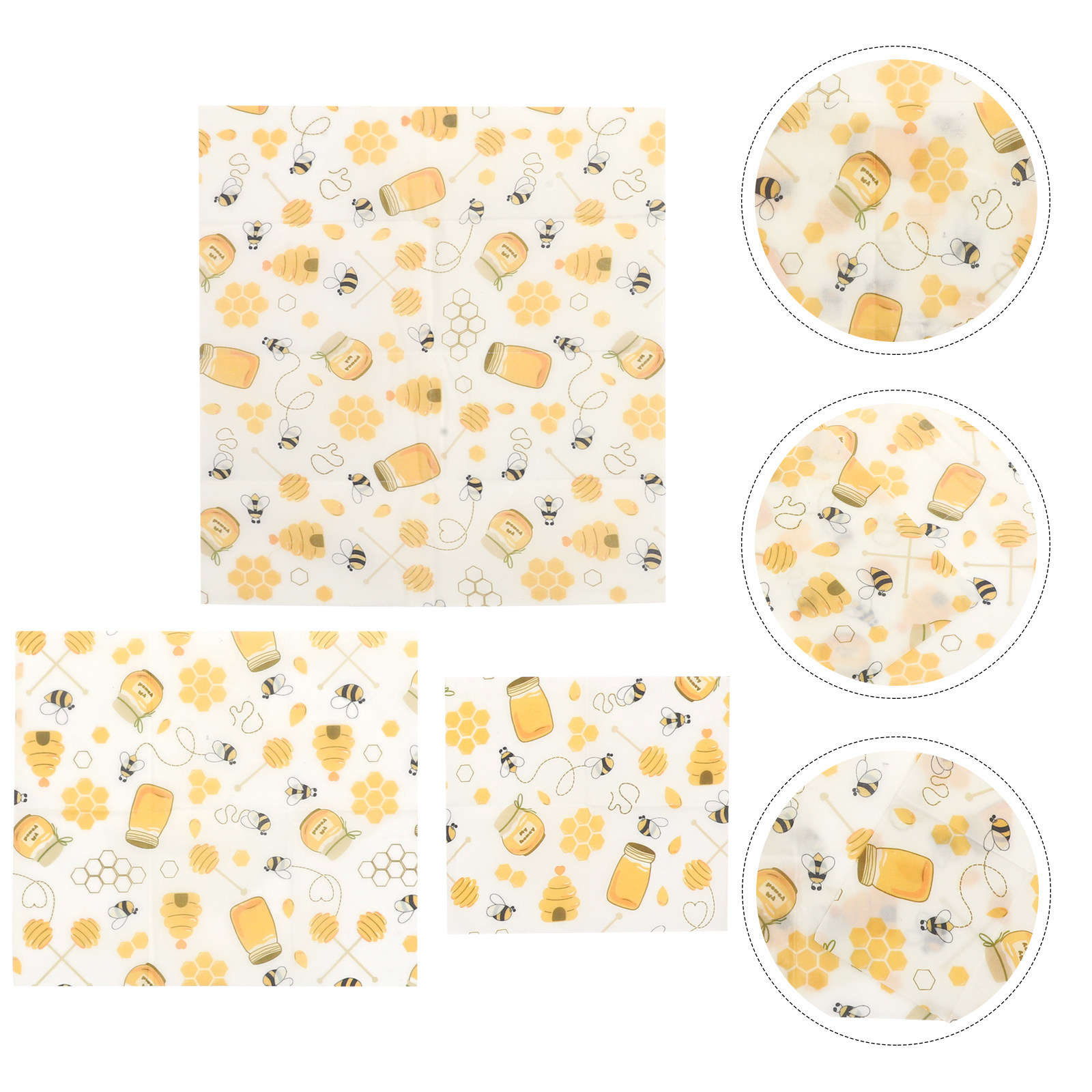 Beeswax Wrap Reusable - Bijenwas voedselverpakkingen Herbruikbare vershouddoekjes Katoenen stoffen