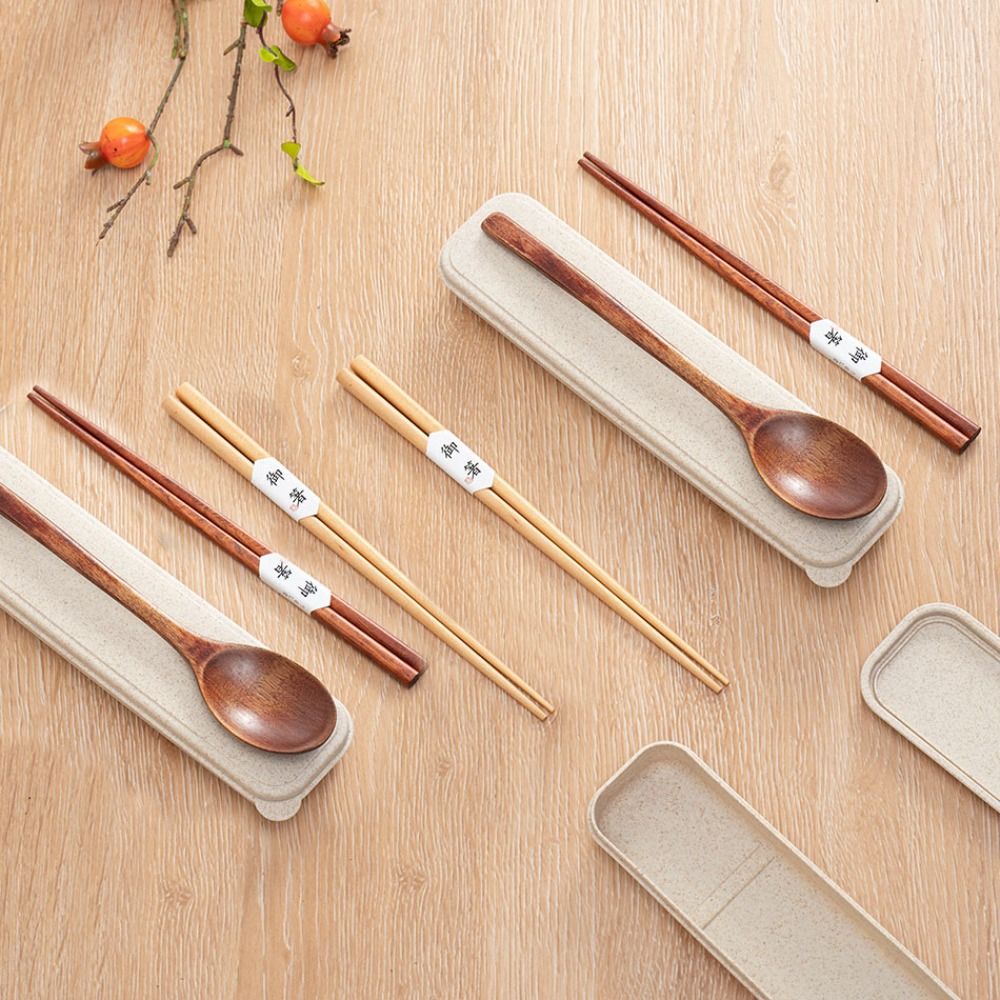 Picknickset met houten eetstok - Bamboo Cutlery Travel recensie en prijs