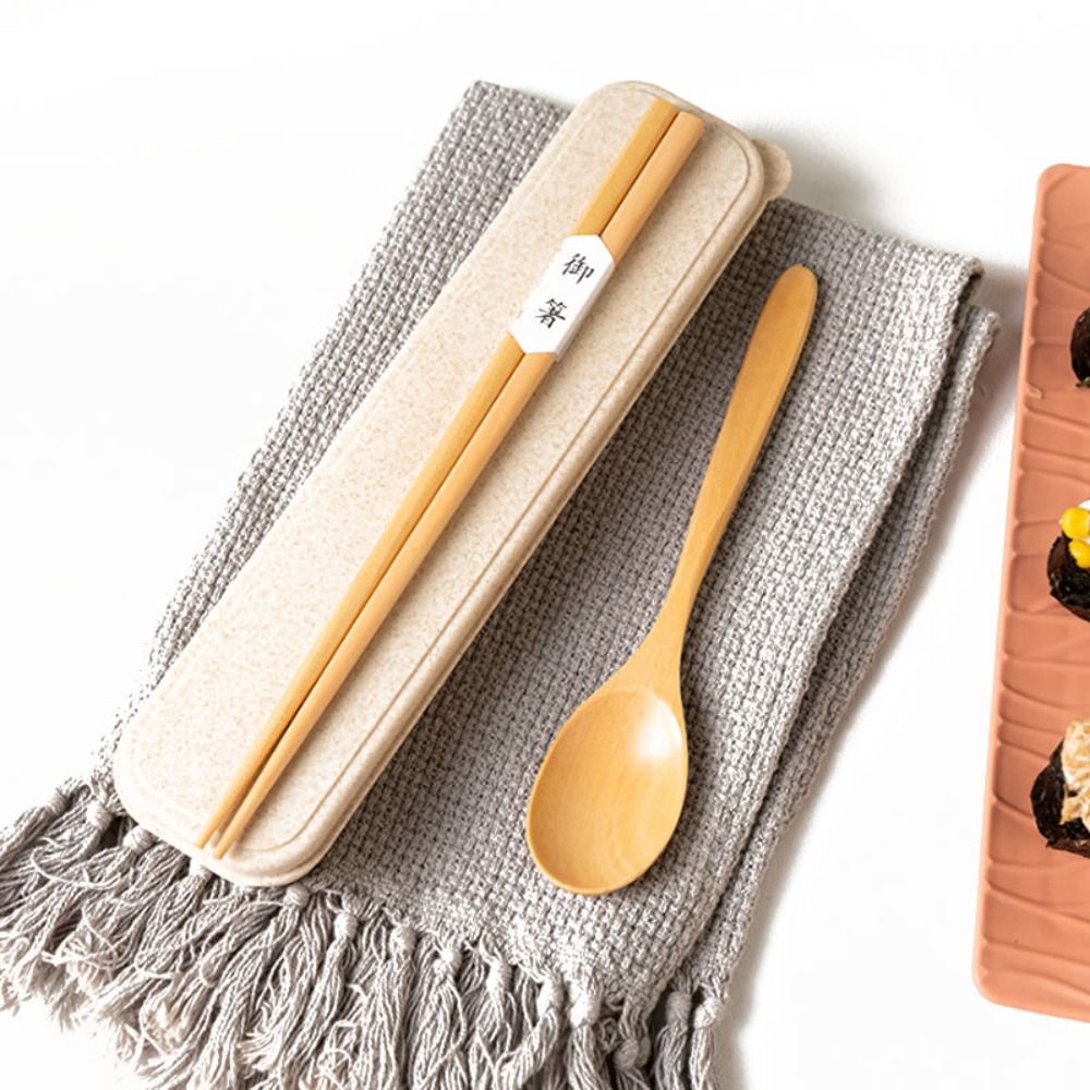 Picknickset met houten eetstok - Bamboo Cutlery Travel recensie en prijs