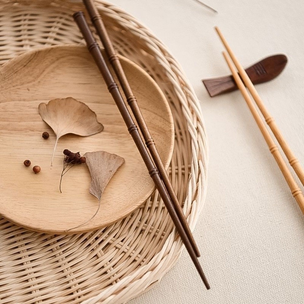 1 paar hoogwaardige retro hout - Bamboo Cutlery Travel recensie en prijs