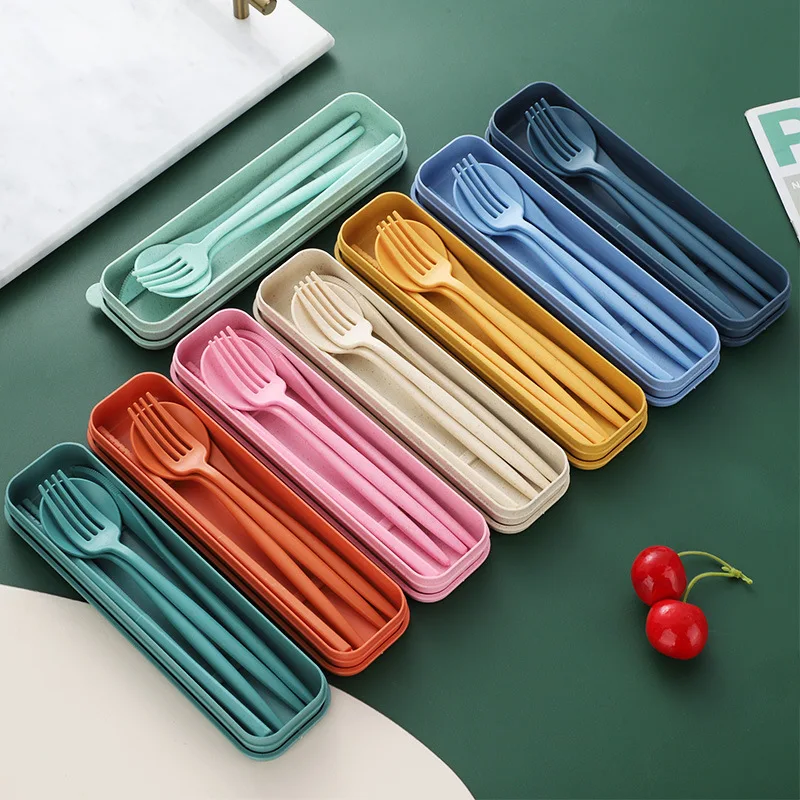 4-delig draagbaar gebruiksvoor - Bamboo Cutlery Travel recensie en prijs
