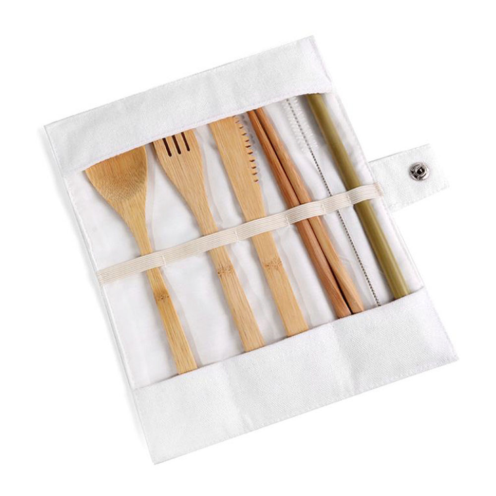 Herbruikbare Bamboe Bestekset  - Bamboo Cutlery Travel recensie en prijs