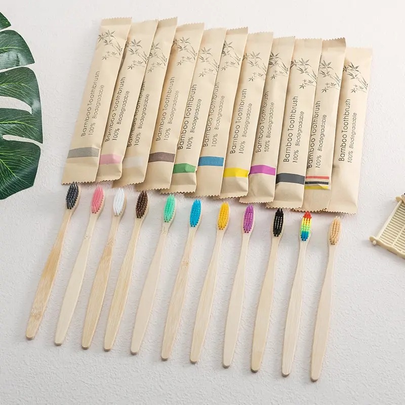 10-pack natuurlijke bamboe tan - Bamboo Toothbrush Set recensie en prijs