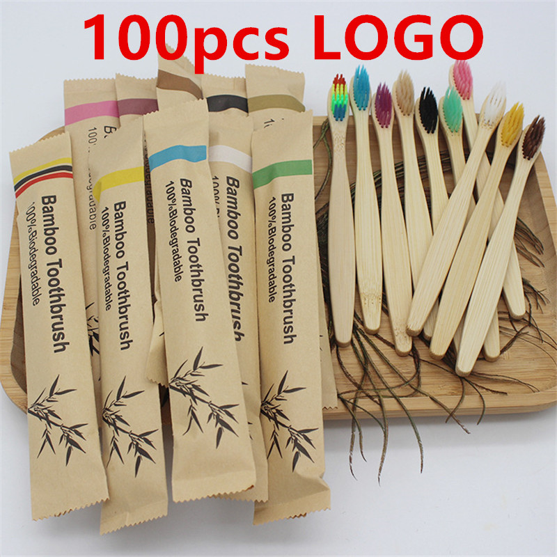 50/100 Stuks Aanpasbare Logo Z - Bamboo Toothbrush Set recensie en prijs