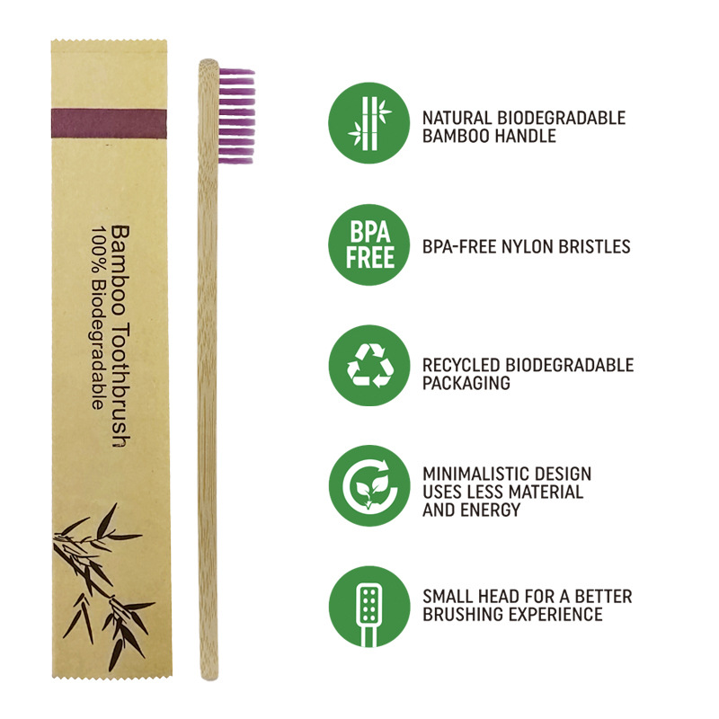 50/100 Stuks Aanpasbare Logo Z - Bamboo Toothbrush Set recensie en prijs