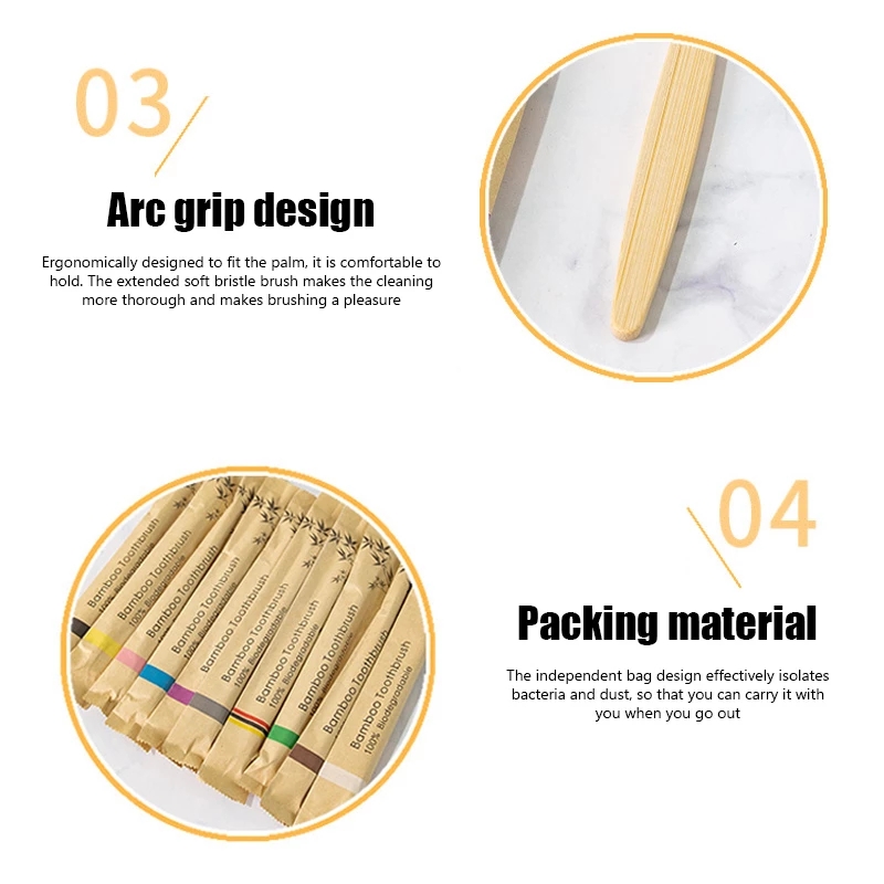 Bamboe Tandenborstels 100Pcs E - Bamboo Toothbrush Set recensie en prijs