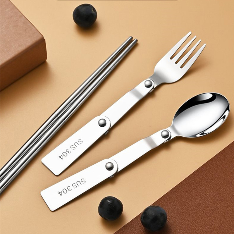 1PC/3PCS roestvrij staal draag - Bamboo Cutlery Travel recensie en prijs