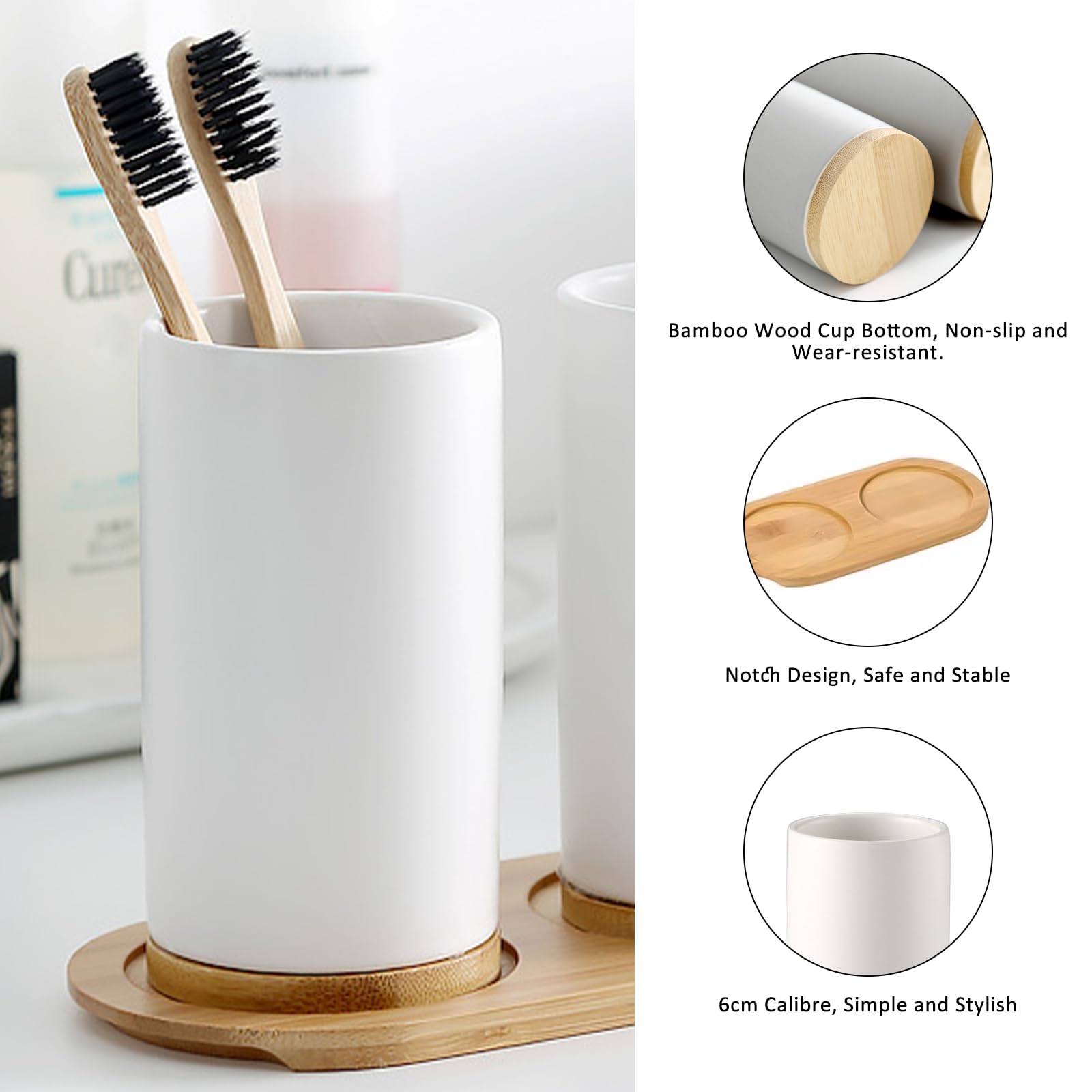Keramische badkamerset Fijne k - Bamboo Toothbrush Set recensie en prijs